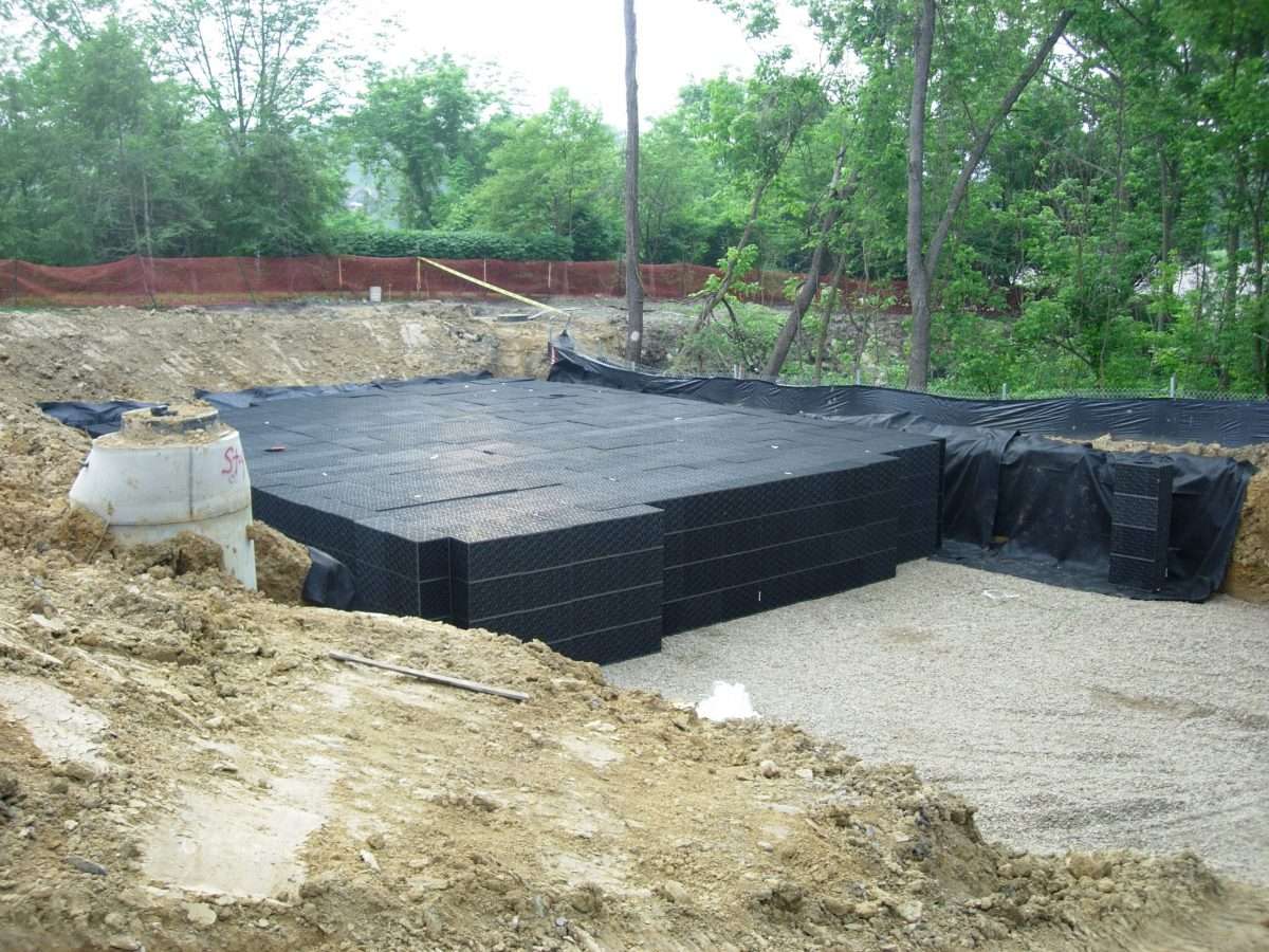 Construction of underground rain tank
