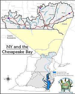 The New York portion of the Chesapeake Bay watershed