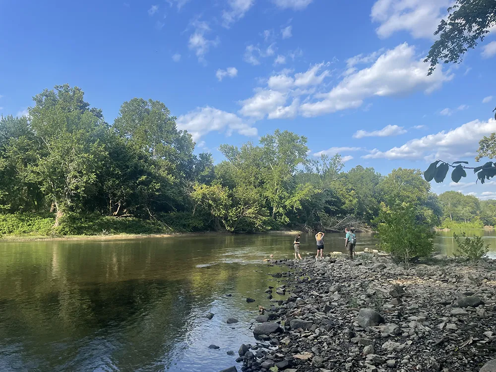 CSN studying a river for the effects of stormwater best practices