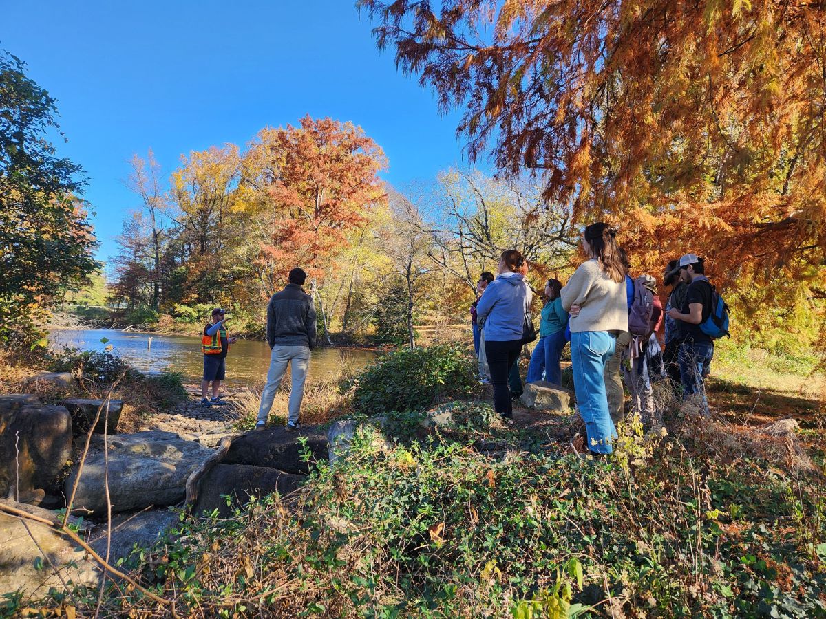 Stormwater Professional performing research outdoors